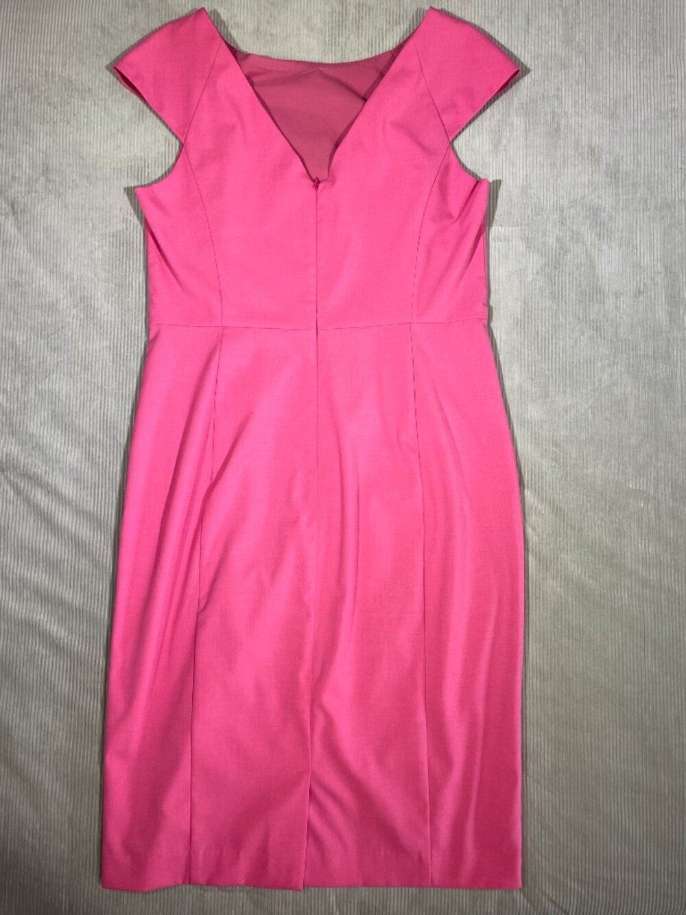 Banana Republic Pink Midi Sheath Dress 14 Spring Wedding Guest Cocktail Party - Picture 4 of 12